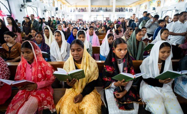 Indian christian church service